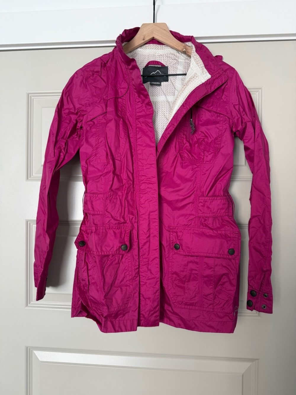 Eddie Bauer Magenta Rain/Wind Breaker Jacket